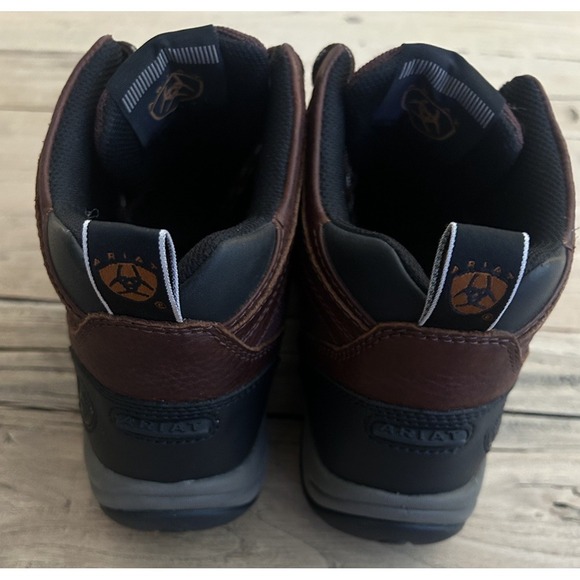 ARIAT ATS Lace Up Terrain Womens Boots Sz 8B Cordovan Brown Leather 10004138 - Picture 4 of 6